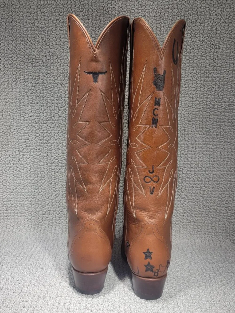 Tecovas The Loretta Women's US Size 8B Saddle Cowhide Leather Cowgirl Boots